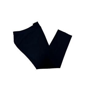 St John Caviar Emma Black Straight Leg Mid Rise Trouser Pants Women’s Size 8